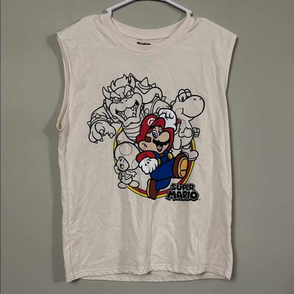 Super Mario Graphic Sleeveless Tee